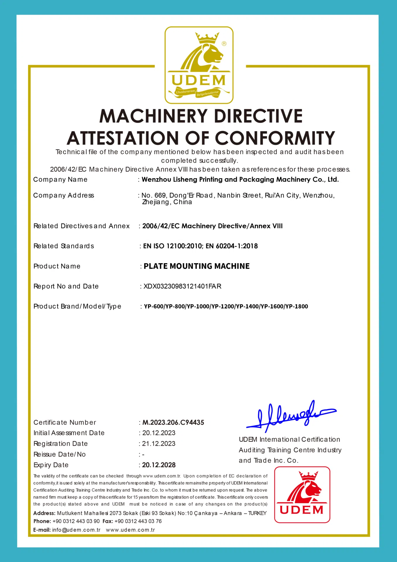 CE-PLATE MOUNTING MACHINE